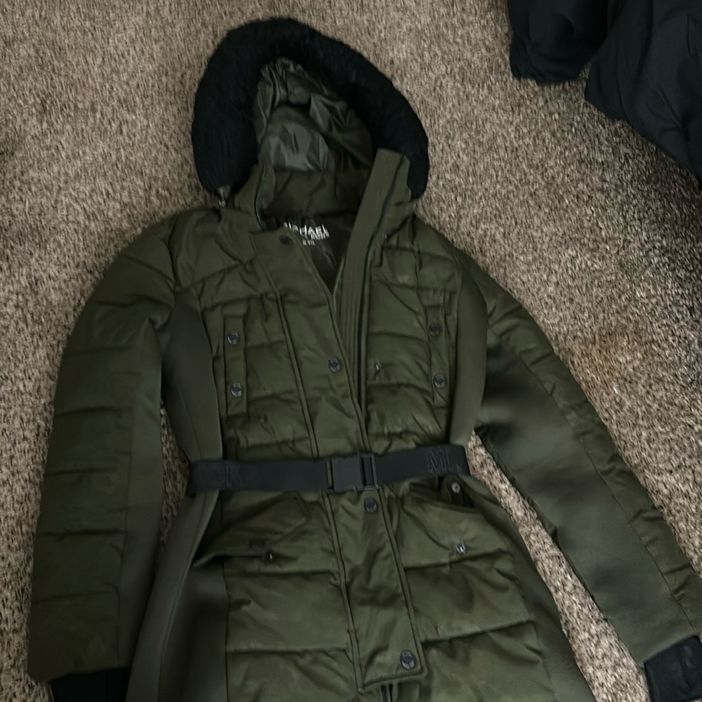 Michael Kors Green Puffer Coat